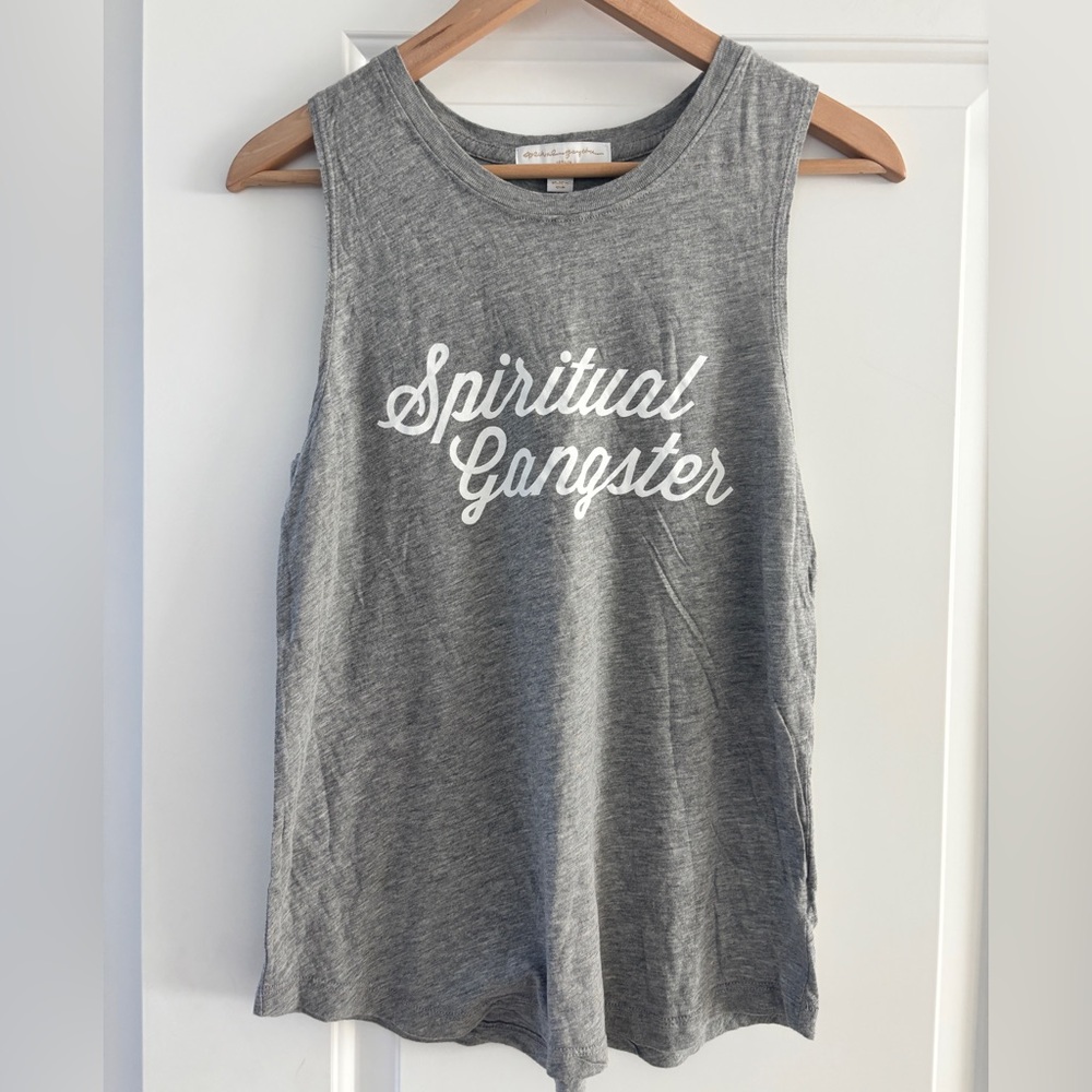 Spiritual Gangster Script Muscle Tank - Picture 2 of 6